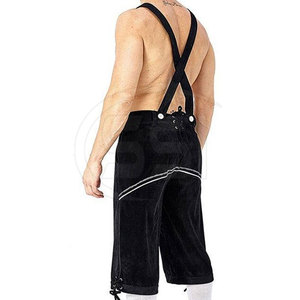 Shorts en Lederhosen pour homme, décontractés, unis, avec fermeture boutonnée et coutures traditionnelles, d'inspiration bavaroise, pour les occasions culturelles et les fêtes - Product Image 6