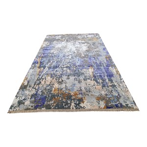 Tapis contemporains à la main Tapis en soie et laine Tapis Elington Tapis et tapis esthétiques Décoration intérieure luxueuse Décoration intérieure moderne - Product Image 4