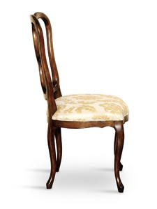 European Style Modern Wooden Dining <b>Chair</b> with Microfiber Upholstered Seat and Carved <b>Legs</b> <b>for</b> Living Room - Product Image 2