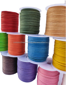 Composants de cordon en coton ciré faits à la main personnalisables (forme ronde, 20 options de couleurs) pour bracelets, boucles d'oreilles, bagues - Reliance Leather - Product Image 6