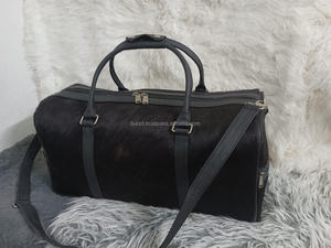 Bolsa de Viaje Deportiva de Cuero Genuino de Primera Calidad con Cierre de Cremallera y Gran Capacidad LHODB-0047 - Product Image 6