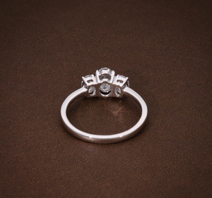 Anillo de Plata de Ley 925 con Baño de Oro de 18K y Diamante de Laboratorio, para Mujer, Compromiso, Boda, Moissanita VVS, Proveedor de Joyería - Product Image 4