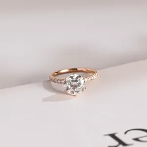 High Quality Fine <b>Craft</b> Round Cut Diamond <b>Ring</b> for Casual Wear Office Use Wedding and Anniversary Gift Available at Best Price - Product Image 1