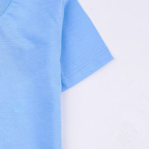 T-shirt pour garçons, léger, en coton, manches courtes, style décontracté, col rond, avec logo personnalisé - Product Image 5