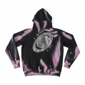 Sudadera con capucha corta estilo vintage con lavado ácido, unisex, 100% algodón, forro polar, logotipo personalizado con pedrería, cómoda y transpirable. - Product Image 4