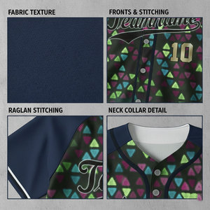 Camiseta de Béisbol Profesional Transpirable con Estampado y Logotipo Personalizado, 100% Poliéster, Colores y Tallas Personalizables - Product Image 4