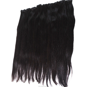 Mechones de cabello humano virgen camboyano seleccionados, sin procesar, que mantienen las cutículas intactas, un grosor consistente y un tono natural. - Product Image 1
