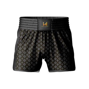 Customized Professional Men's Adult Lightweight Breathable <b>Polyester</b>/Nylon MMA Muay Thai Boxing <b>Shorts</b> Durable Quick Dry <b>Shorts</b> - Product Image 2