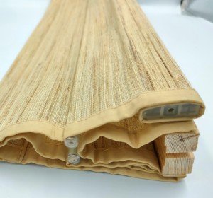 Persianas Romanas Inalámbricas Integradas de Diseño Natural Sencillo, Horizontales, de Alta Calidad, Ecológicas, de Bambú/Rami/Lino, para Ventanas Francesas - Product Image 5