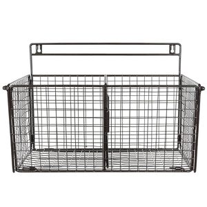Cesta de Almacenamiento Rectangular Profunda de Alambre Metálico, Organizador Resistente para Estantes del Hogar - Product Image 2