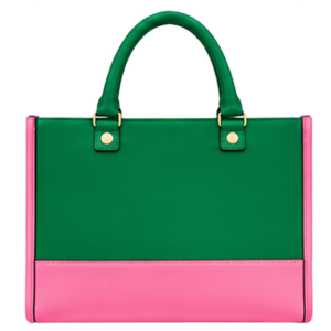 Sac fourre-tout rose et vert pour femme, motif feuille de lierre, sac à bandoulière tendance, sac à double poignée pour le shopping - Product Image 2