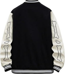 Veste de style streetwear pour homme OEM, style hiver, qualité supérieure, col rabattu en laine personnalisé, manches régulières, respirante - Product Image 2