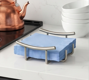 Modern Stainless Steel <b>Napkin</b> <b>Holder</b> With Premium Quality Design Perfect For Elegant Dining Use And Tabletop Dispenser - Product Image 1