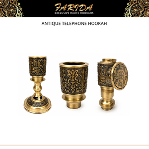 Cachimba de Latón Macizo de Primera Calidad, Estilo Antiguo, Juego Completo |   Cachimba Egipcia de Lujo |   Cachimba Farida Personalizada y Duradera - Product Image 4