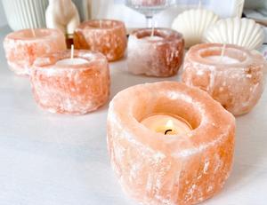 Portavelas de Sal Rosa del Himalaya Natural – Portavelas de Cristal de Sal Tallado a Mano para Decoración del Hogar, Meditación, Venta al por Mayor - Product Image 2