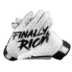 Gants de football américain personnalisés avec logo, antidérapants, confortables, paume super adhérente, haute adhérence, pour receveur, chauds, pour l'extérieur - Product Image 1