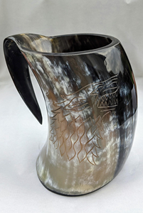 Cuerno Vikingo Artesanal para Beber, Hecho a Mano con Cuerno Natural de Buey/Búfalo, Jarra de Cerveza Auténtica, FAIZA CRAFT Uttar Pradesh, Precio Razonable - Product Image 4