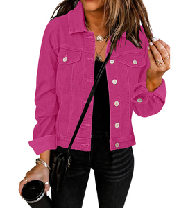 Chaqueta vaquera gruesa y cálida para mujer, al mejor precio, nueva moda de ropa de invierno, chaquetas vaqueras para chicas - Product Image 2