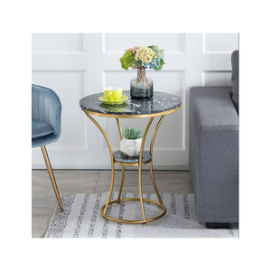 Table d'appoint élégante avec plateau en bois et structure métallique, nouveau design personnalisé, nouvelle arrivée, table d'appoint moderne pour chambre à coucher et salon - Product Image 5