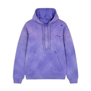 Sweat à capuche streetwear coupe classique, logo personnalisé, effet vieilli et délavé, 100% coton molletonné 300g, hiver, écoresponsable - Product Image 1
