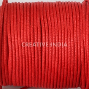 Cordes tressées en coton cireux de couleurs métalliques pour lacets - Product Image 2