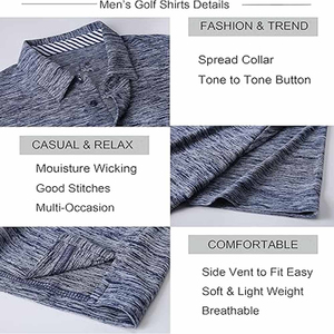 Camisetas Polo Personalizadas al por Mayor, 100% Algodón Piqué, Manga Corta, Antiarrugas, Camisetas Polo para Hombre con Logotipo de Marca, Camisetas Polo de Golf para Hombre - Product Image 4