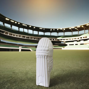 Elegantes protectores de pierna de cricket blancos con seguridad Premium - Product Image 1