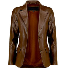 Chaqueta Blazer de Cuero para Hombre al por Mayor, Transpirable, Informal, de Alta Calidad, Precio Accesible - Product Image 2