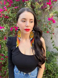 ต่างหูลูกปัดงานฝีมือลดราคาสุดพิเศษ ต่างหูจักการ์ Miyuki ทำมือ: เครื่องประดับลูกปัดสไตล์โบโฮสำหรับงานปาร์ตี้ ผู้หญิง คริสต์มาส งานแต่งงาน - Product Image 5