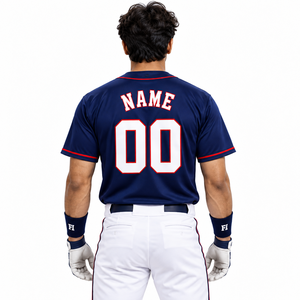 Maillot de baseball classique personnalisé avec nom et numéro du joueur, uniforme d'équipe, chemise de sport à manches courtes, fournisseur en gros pour les clubs aux États-Unis - Product Image 3