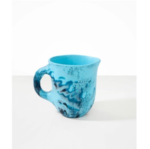 Modern <b>Ceramic</b> Water Jug With Handle Blue Colour Design Contemporary Style For Beverage Serving From Best Supplier - Product Image 1