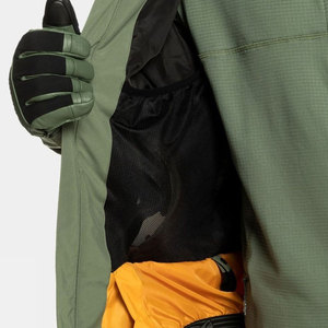 Veste de ski et de snowboard d'hiver pour hommes, capuche amovible, imperméable, coupe-vent, fermeture éclair, imprimé léopard, couleurs personnalisables - Product Image 6