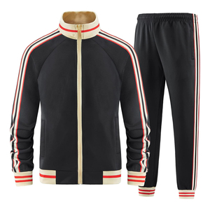 Conjunto Deportivo Unisex Rojo 2026, Chaqueta con Cierre de Cremallera y Cuello Alto, Pantalones Deportivos de Color Sólido, Transpirable, Corte Regular, para Otoño - Product Image 6