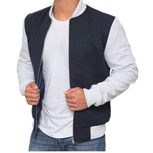 Chaqueta Letterman de Lona y Lana Vintage para Hombre, Nueva Colección al por Mayor, Impermeable, Resistente al Viento, con Bordado Personalizado y Parches Frontales Rojos - Product Image 2