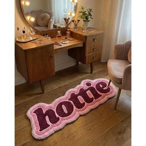Tapis décoratif de luxe tendance en laine douce tuftée à la main, antidérapant, à motif géométrique, à poils moyens, pour salon et salle à manger - Product Image 1