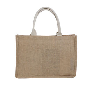 Stylish Eco Friendly Jute Carry <b>Bag</b> Large Capacity Natural Fiber Grocery Shopping <b>Bag</b> - Product Image 3