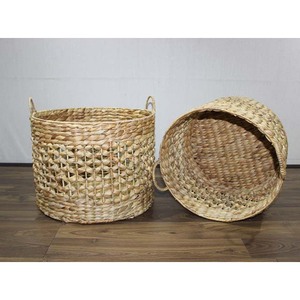 Eco-Friendly Water Hyacinth <b>Nursery</b> <b>Laundry</b> Storage <b>Basket</b> Set with Rustic Design and Multifunction Features - Product Image 4