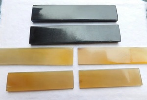 Plis en corne de buffle faits à la main pour accessoires de lunettes optiques - Product Image 4