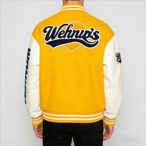 Custom Chenille Patch Varsity <b>Jacket</b> Men Winter Wool Letterman Bomber <b>Jacket</b> Streetwear <b>Patchwork</b> Embroidery <b>Jacket</b> - Product Image 4