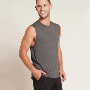 <b>Men</b> Casual Tank Top Sleeveless Vest Soft Cotton Fabric Breathable Summer Shirt Gym Fitness Workout Comfortable Streetwear Style - Product Image 6