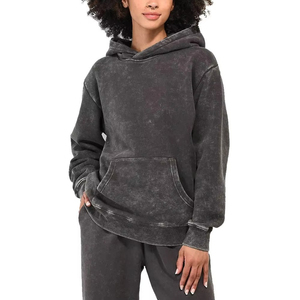 Sudaderas con Hombros Descubiertos con Efecto Ácido para Mujer, Sudaderas Extra Grandes con Efecto Ácido para Mujer con Colores y Logotipo Personalizados - Product Image 4