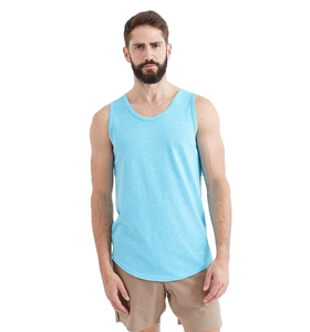 OYORK SPORTS High Quality Breathable Cotton <b>White</b> Gym Summer Solid Anti-Pilling Knitted O-Neck Sweat <b>Vest</b> <b>Men</b> Tank Top - Product Image 5