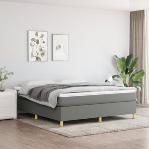 Dark Gray <b>King</b> Fabric <b>Bed</b> Frame Without <b>Mattress</b> Up-Holstered <b>Beds</b> for US Market Only - Product Image 1