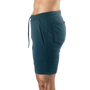 Shorts de sport décontractés pour hommes, nouvelle conception, logo personnalisé, été, coton, taille élastique, shorts de course unis avec poche - Product Image 3