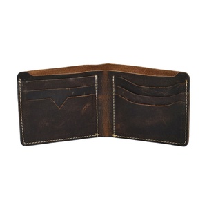 Cartera de Cuero Delgada para Hombre, Nueva Colección 2026, Venta Caliente, Carteras de Cuero Personalizadas con Nombres y Logotipos, Precio al por Mayor - Product Image 1