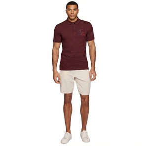 Chemise Homme Personnalisée 100% Coton Peigné Filé à Anneaux 180 g/m² Manches Courtes Brodé Piqué Anti-rétrécissement Style Smart Casual Golf - Product Image 1