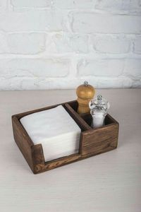 NEHA ENTERPRISES Wooden Table Napkin Holder Modern <b>Tissue</b> Stand Decorative Kitchen Counter Dining Accessories Handmade - Product Image 5