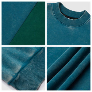 เสื้อฮู้ดดี้ผ้าฝ้ายหนา 400gsm รุ่นปี 2025 ทรงโอเวอร์ไซส์ ซักน้ำแล้ว คอทรงกลม สไตล์วินเทจ แบรนด์แฟชั่น เสื้อฮู้ดดี้ผู้ชาย - Product Image 3