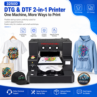 Imprimante DTF DTG A3 YY-3250D 2 en 1 XP600 320x500mm pour l'impression de t-shirts en coton et polyester, machine d'impression pour les entreprises de vêtements personnalisés