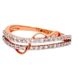 แหวนเพชรคลาสสิคสำหรับวันครบรอบจาก Djewels Lab Grown Diamond ทองคำแท้ 14K ทรงกลมเจียระไนแบบบริลเลียนท์ รับรองโดย IGI & INGEMCO ราคาขายส่ง - Product Image 1